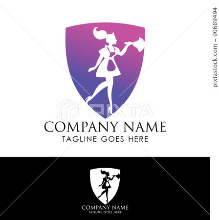 Housekeeper Maid Logo Sign 90689494