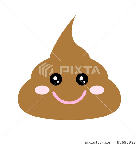 Illustration of a healthy poop Illustration of a healthy poop 90689982