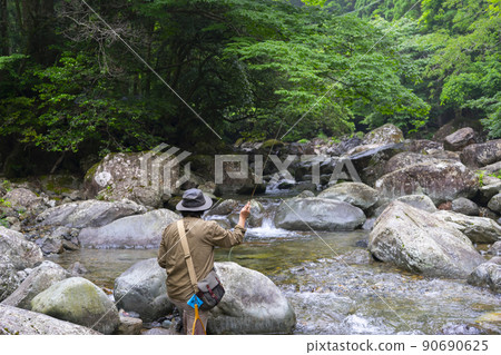Fly fishing 90690625