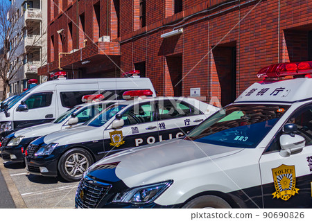 [圖片素材]警車（警視廳） 90690826