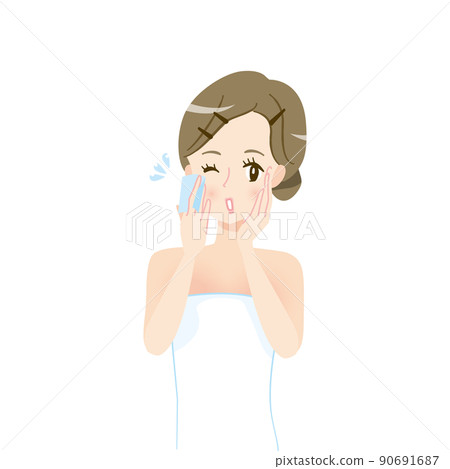 女性化妝滴保濕 90691687