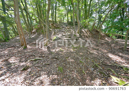 小濱市若狹國“能瀨山城”石牆和景觀 90691763