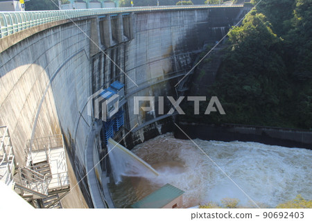 Water discharge from Shorenji Dam 90692403