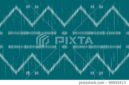 Geometric ethnic pattern, Embroidery fashion triangle background, Vector line motif retro illustration 90692613