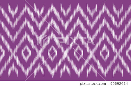 Geometric ethnic pattern, Embroidery fashion triangle background, Vector zigzag motif retro illustration Geometric ethnic pattern, Embroidery fashion triangle background, Vector zigzag motif retro illustration 90692614