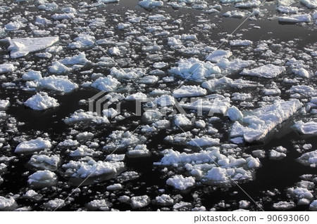 North pole 2016. The ice and openings on 84-88 parallel 90693060