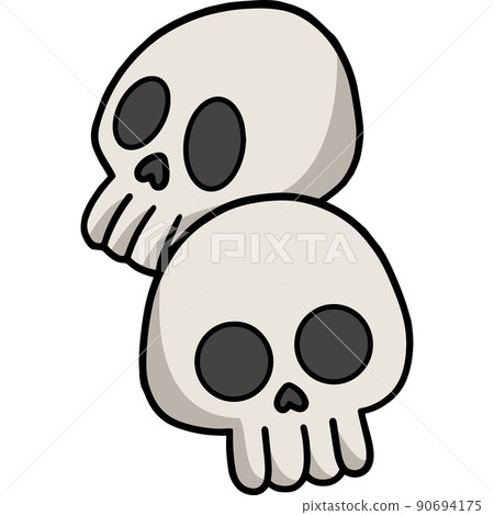 Skull Halloween Cartoon Colored Clipart Skull Halloween Cartoon Colored Clipart 90694175