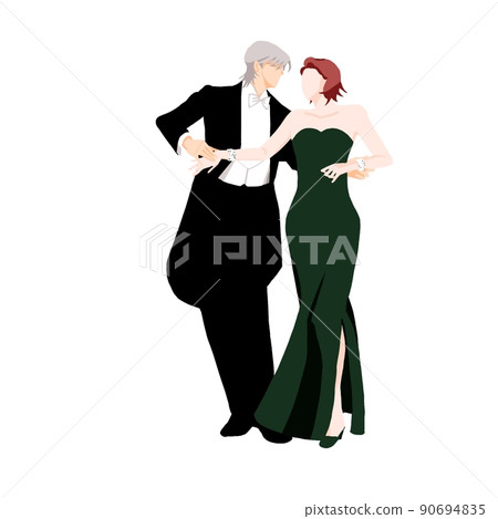 一對夫婦用手跳舞 一對夫婦用手跳舞 90694835