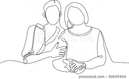 portrait of happy old grandmother and kid girl portrait of happy old grandmother and kid girl 90695904