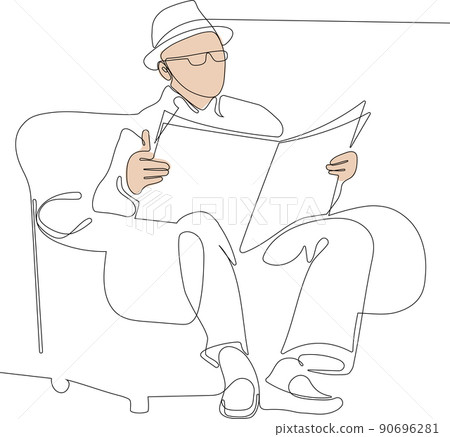 Old people at armchair concept background Old people at armchair concept background 90696281