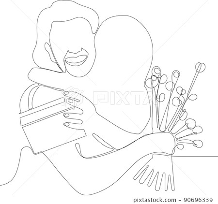 Grandfather grandchild hug 90696339