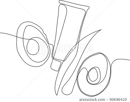 Minimal skin care concept natural herbal remedies 90696420