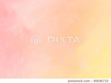 Orange watercolor texture with the image of dusk 90696710