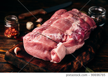 Pork loin joint with spices 90696785
