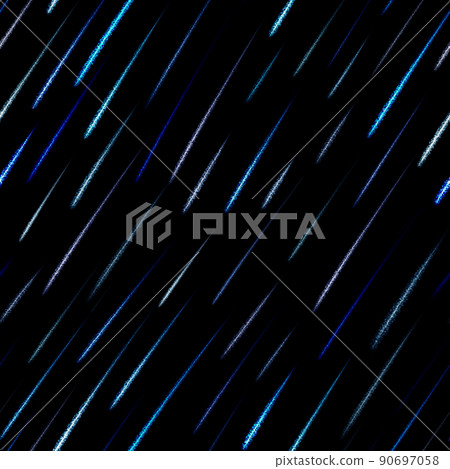 Seamless texture with shining blue rain on a black background. Blue sequins background. Procreate hand drawn image Seamless texture with shining blue rain on a black background. Blue sequins background. Procreate hand drawn image 90697058
