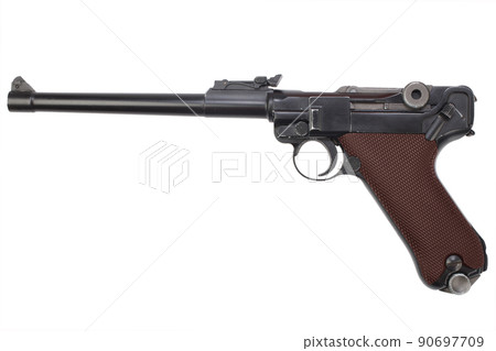 World War I period german army handgun isolated World War I period german army handgun isolated 90697709