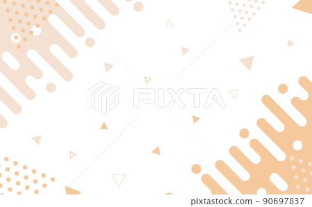 Circle polka dot pink frame geometry 90697837