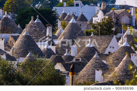 Famous Trulli houses in the city of Alberobello in Italy 90698696
