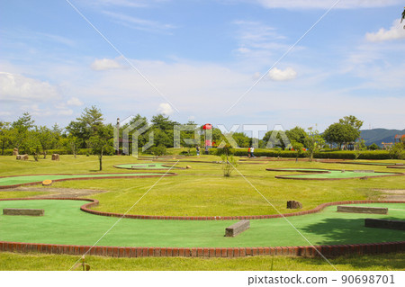 岡山縣岡山市北區日王子自然森林運動廣場/推桿高爾夫廣場/日王子 90698701
