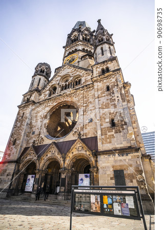 Famous Kaiser Wilhelm Memorial Church in Berlin Famous Kaiser Wilhelm Memorial Church in Berlin 90698735