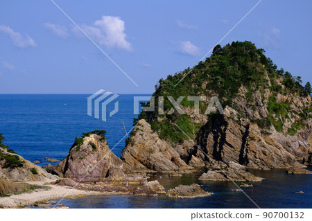 海岸風光、山陰海岸（鳥取縣） 90700132