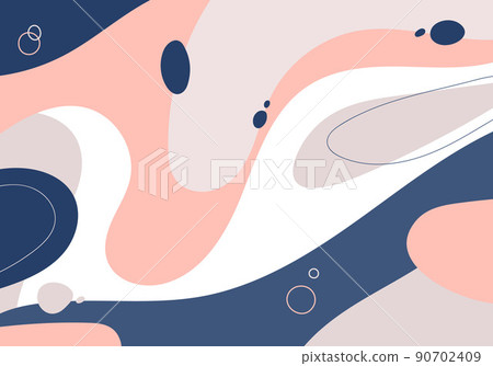 Abstract organic gradient decorative color of minimal design template. Overlapping style artwork modern background. Vector 90702409