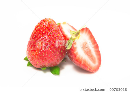 A strawberry isolated on a white background A strawberry isolated on a white background 90703018