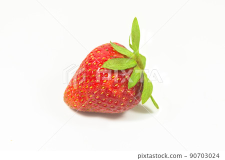 A strawberry isolated on a white background 90703024