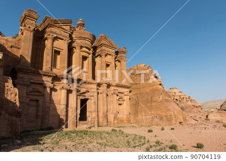 Facade of Monastery. Petra, Jordan Facade of Monastery. Petra, Jordan 90704119