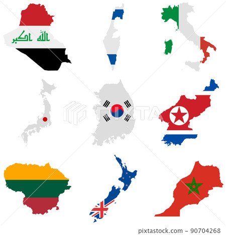 National flag country world icon 90704268