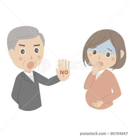 Boss doing unreasonable matahara to female employees Boss doing unreasonable matahara to female employees 90704847