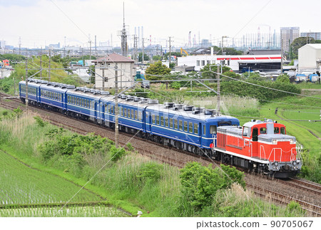 總武本線袖浦岩根JR東DE10-1697（群馬）+12系（群馬）試運行 90705067