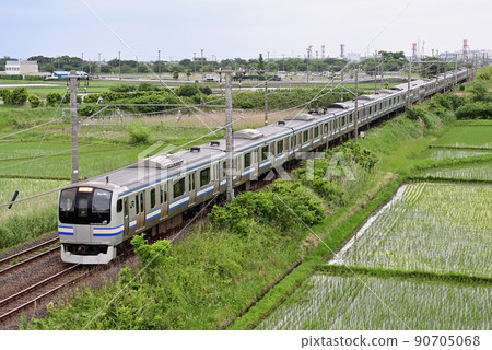 Sobu Main Line Sodegaura-Iwane JR East E217 series Y-36 formation (Kamakura) Sobu Main Line Sodegaura-Iwane JR East E217 series Y-36 formation (Kamakura) 90705068