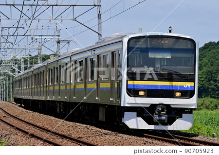 Sobu Main Line Sakura-Monoi JR East 209 series 3100 series C622 formation (Makuhari) Sobu Main Line Sakura-Monoi JR East 209 series 3100 series C622 formation (Makuhari) 90705923