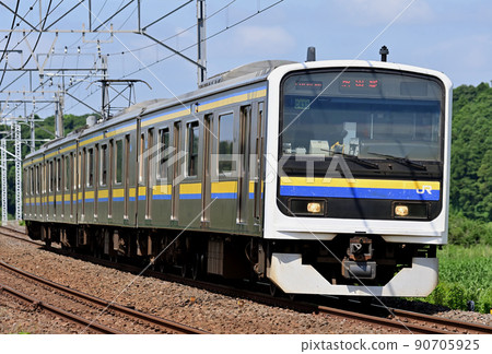 總武本線櫻花物之JR東209系3100系C432編隊（幕張） 90705925