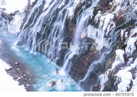 《Hokkaido》 Frozen Shirahige Waterfall / Biei in winter 《Hokkaido》 Frozen Shirahige Waterfall / Biei in winter 90705978