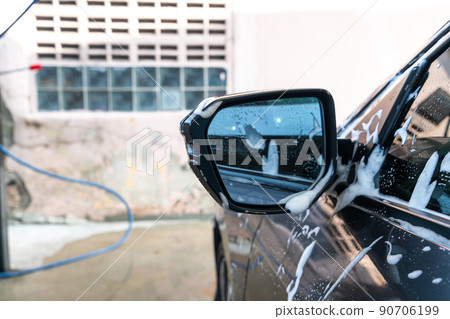 car side mirror with car washing foam car side mirror with car washing foam 90706199