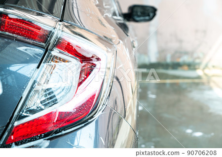 car headlight lamp with car wash foam 90706208