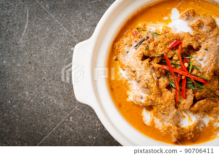 panang curry with pork panang curry with pork 90706411