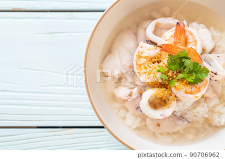 boiled rice soup with seafood boiled rice soup with seafood 90706962