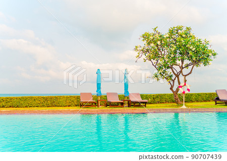 chair pool and umbrella around swimming pool chair pool and umbrella around swimming pool 90707439