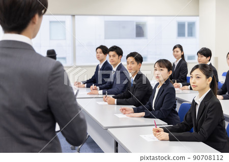 Business person receiving training Business person receiving training 90708112