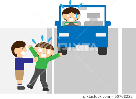 Children playing dangerous games that are pushed away and suddenly braked Children playing dangerous games that are pushed away and suddenly braked 90708222