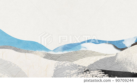 Abstract background material using Japanese paper and Japanese pattern Japanese modern Abstract background material using Japanese paper and Japanese pattern Japanese modern 90709244