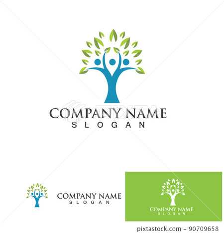 People tree  logo and symbol vector template 90709658
