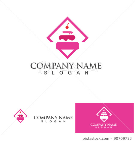 Cake Bakery  logo and symbol 90709753