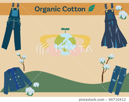 Organic cotton jeans and nature 90710412