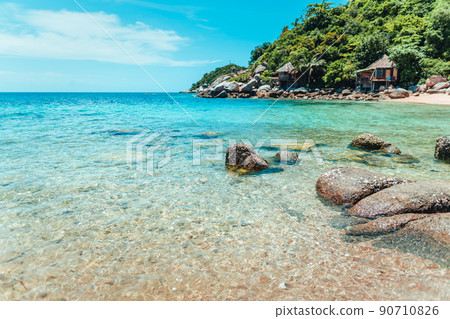 tropical beach and blue sea in summer tropical beach and blue sea in summer 90710826