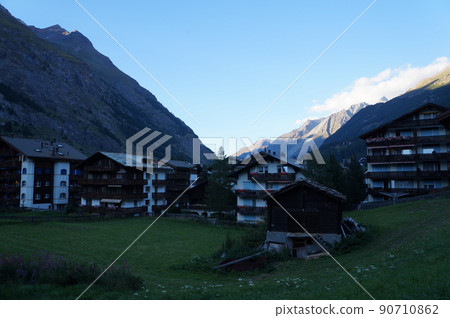 Landscape of the Swiss Alps Zermatt 90710862