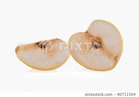 chinese pear isolated on white background chinese pear isolated on white background 90711504